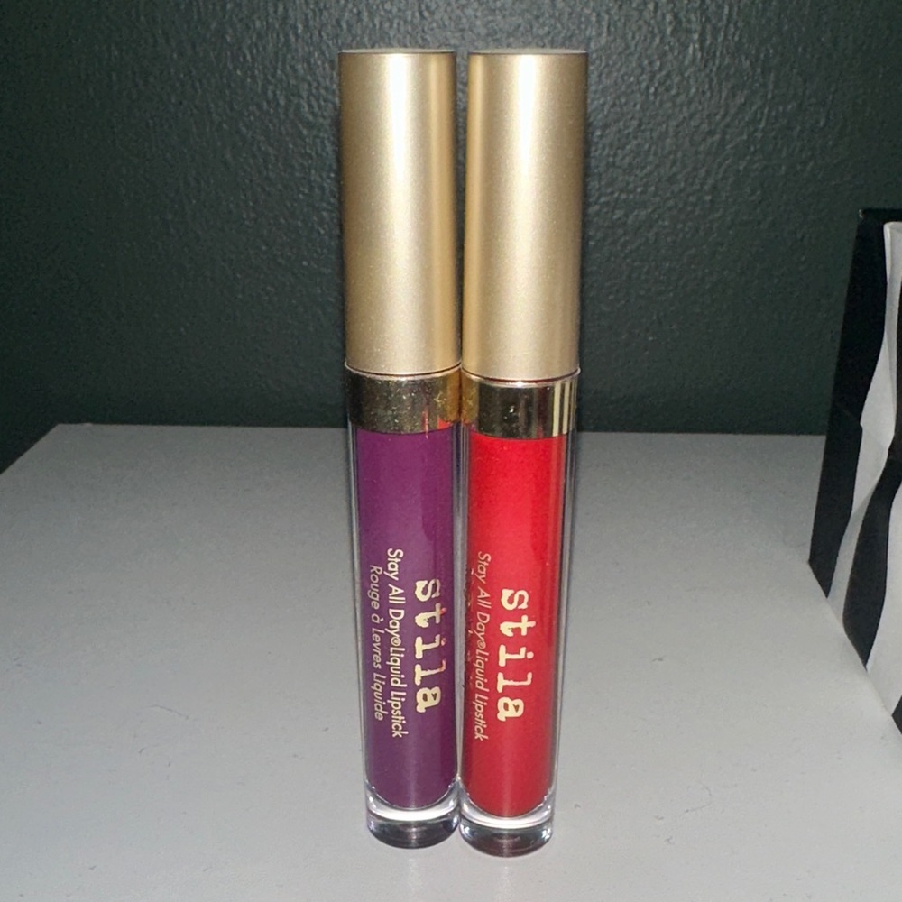 Stila Liquid Lipstick Duo — Paradiso & Sheer Beso like new